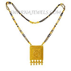 gold mangalsutra long design